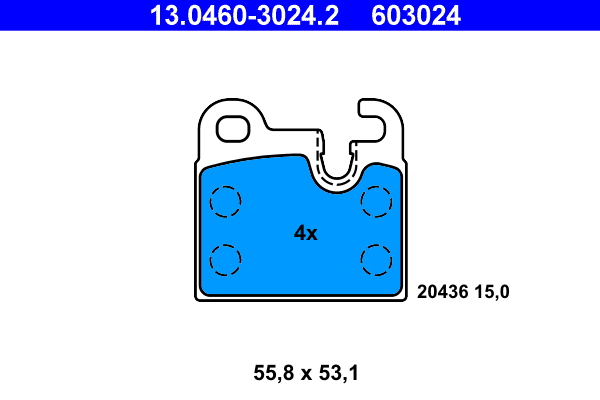 Brake Pad Set, disc brake (Rear axle)  Art. 13046030242