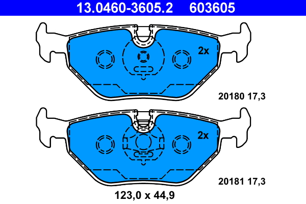 Brake Pad Set, disc brake (Rear axle)  Art. 13046036052