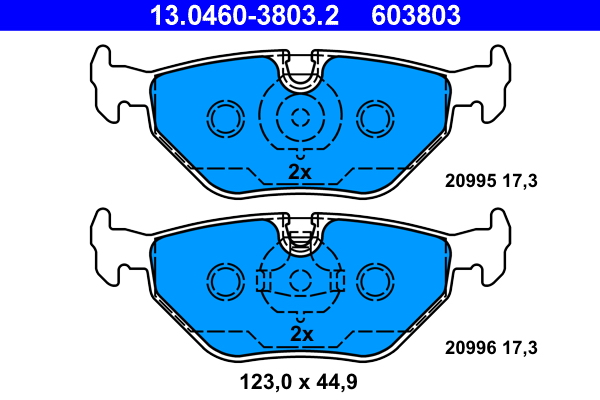 Brake Pad Set, disc brake (Rear axle)  Art. 13046038032