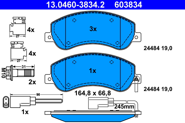 Brake Pad Set, disc brake (Front axle)  Art. 13046038342