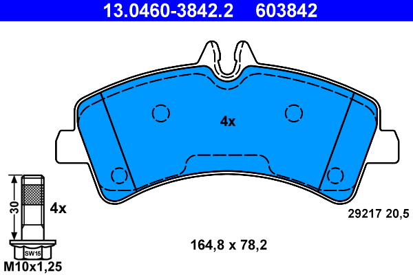 Brake Pad Set, disc brake (Rear axle)  Art. 13046038422