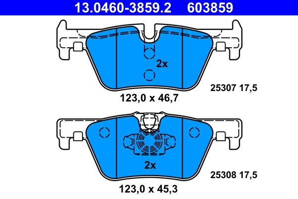 Brake Pad Set, disc brake (Rear axle)  Art. 13046038592