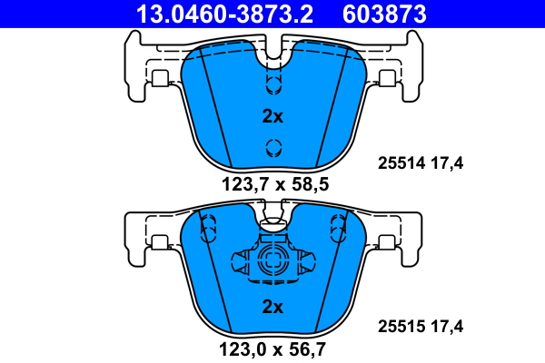 Brake Pad Set, disc brake (Rear axle)  Art. 13046038732