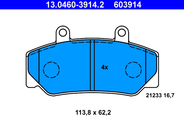 Brake Pad Set, disc brake (Front axle)  Art. 13046039142