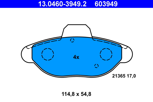 Brake Pad Set, disc brake (Front axle)  Art. 13046039492