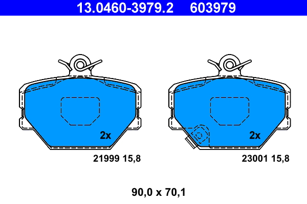 Brake Pad Set, disc brake (Front axle)  Art. 13046039792