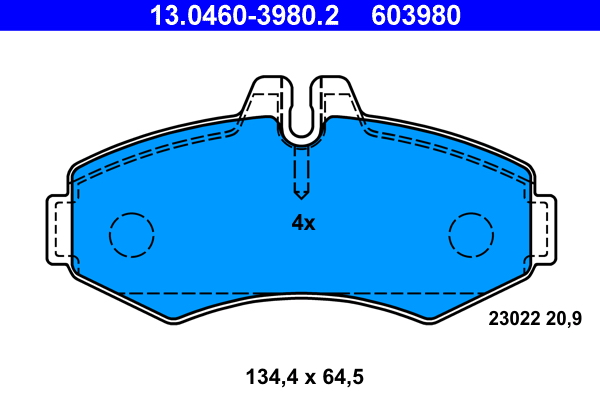 Brake Pad Set, disc brake (Front axle)  Art. 13046039802