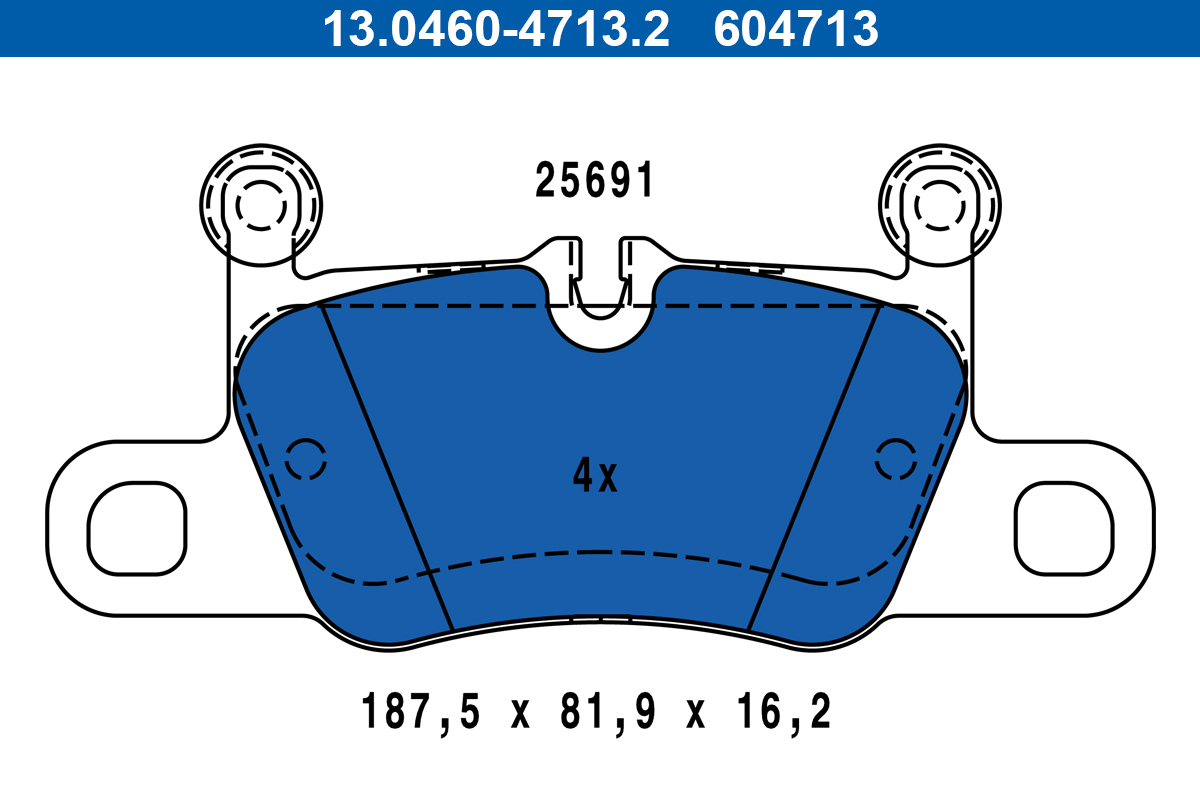 Brake Pad Set, disc brake  Art. 13046047132