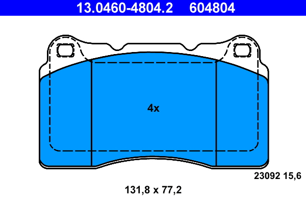 Brake Pad Set, disc brake (Front axle)  Art. 13046048042