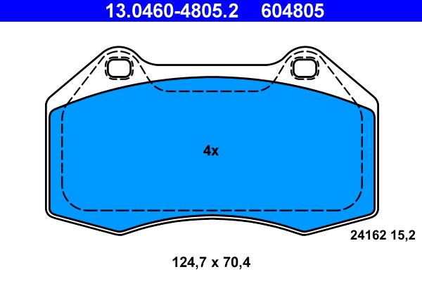 Brake Pad Set, disc brake (Front axle)  Art. 13046048052