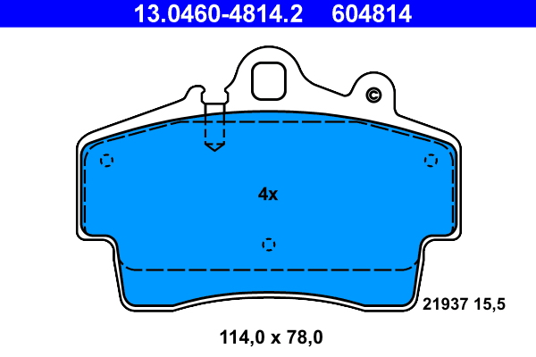 Brake Pad Set, disc brake (Front axle)  Art. 13046048142