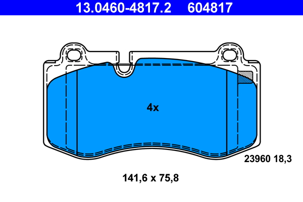 Brake Pad Set, disc brake (Front axle)  Art. 13046048172