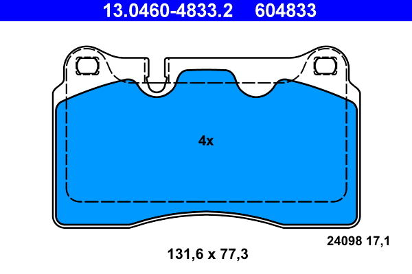 Brake Pad Set, disc brake (Front axle)  Art. 13046048332