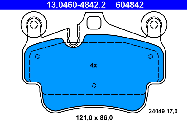 Brake Pad Set, disc brake (Front axle)  Art. 13046048422