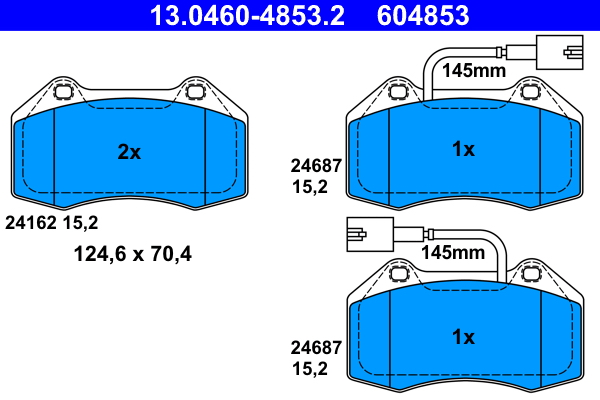 Brake Pad Set, disc brake (Front axle)  Art. 13046048532