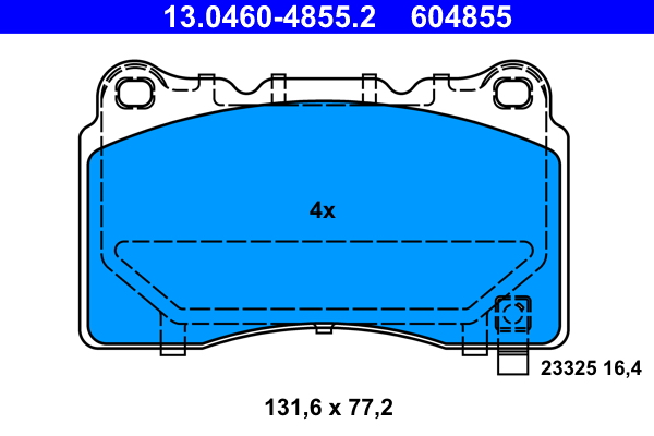 Brake Pad Set, disc brake (Rear axle)  Art. 13046048552