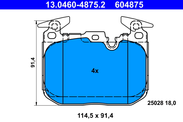 Brake Pad Set, disc brake (Front axle)  Art. 13046048752