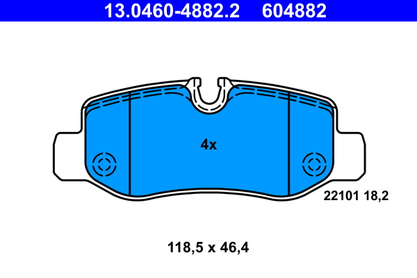 Brake Pad Set, disc brake (Rear axle)  Art. 13046048822