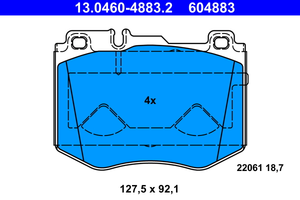 Brake Pad Set, disc brake (Front axle)  Art. 13046048832