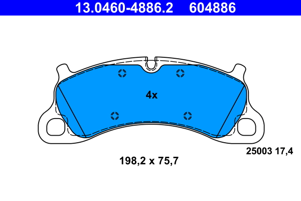 Brake Pad Set, disc brake (Front axle)  Art. 13046048862