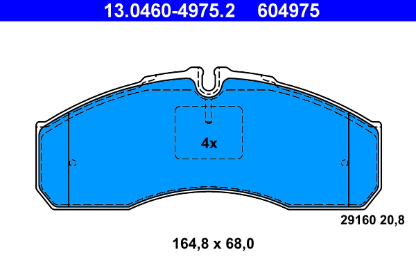 Brake Pad Set, disc brake (Front axle)  Art. 13046049752