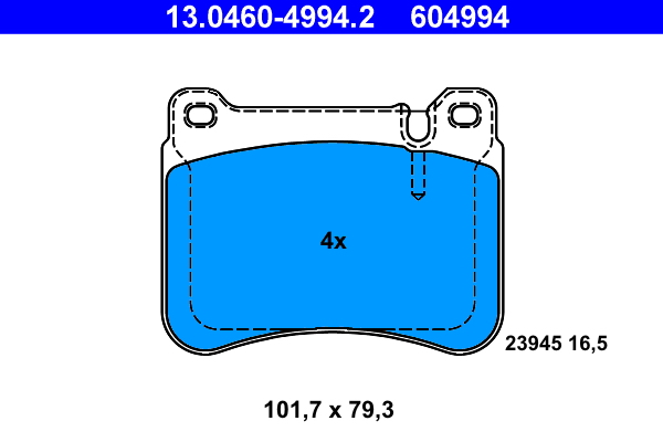 Brake Pad Set, disc brake (Front axle)  Art. 13046049942