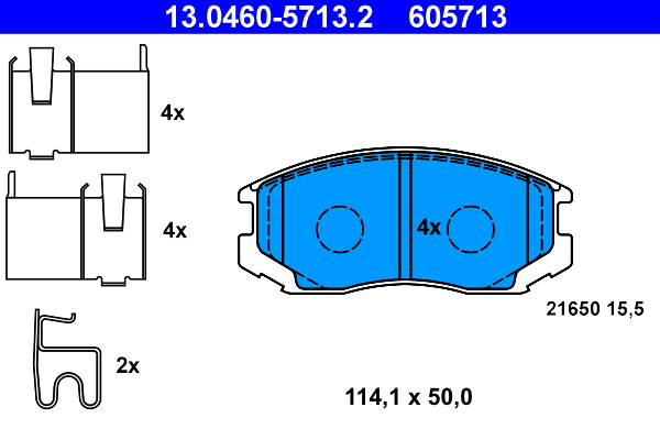 Brake Pad Set, disc brake (Front axle)  Art. 13046057132