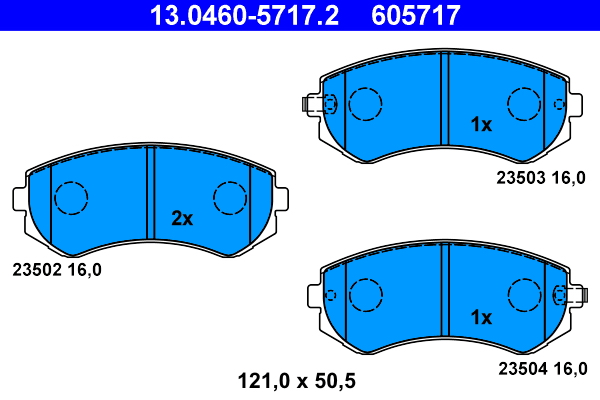 Brake Pad Set, disc brake (Front axle)  Art. 13046057172