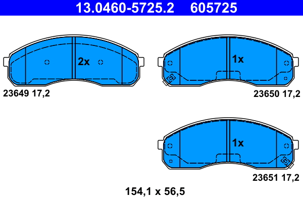 Brake Pad Set, disc brake (Front axle)  Art. 13046057252