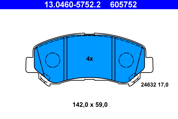 Brake Pad Set, disc brake (Front axle)  Art. 13046057522