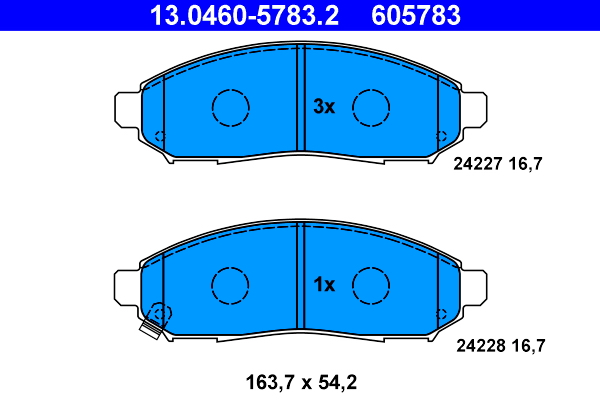 Brake Pad Set, disc brake (Front axle)  Art. 13046057832