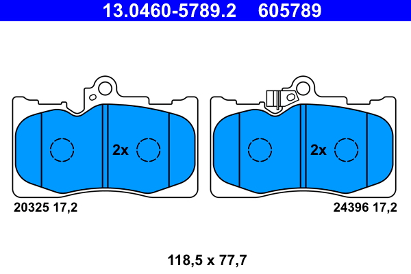 Brake Pad Set, disc brake (Front axle)  Art. 13046057892