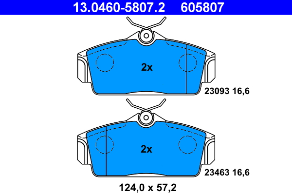 Brake Pad Set, disc brake (Front axle)  Art. 13046058072