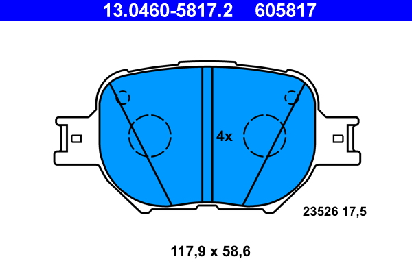 Brake Pad Set, disc brake (Front axle)  Art. 13046058172