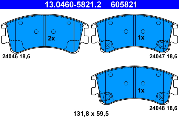 Brake Pad Set, disc brake (Front axle)  Art. 13046058212