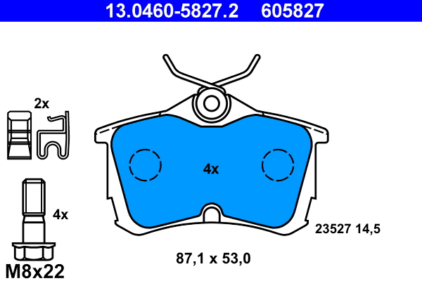 Brake Pad Set, disc brake (Rear axle)  Art. 13046058272