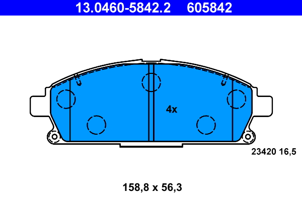 Brake Pad Set, disc brake (Front axle)  Art. 13046058422