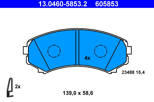 Brake Pad Set, disc brake (Front axle)  Art. 13046058532