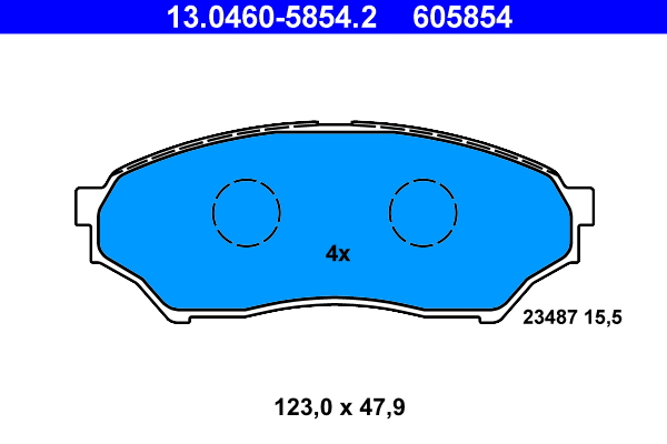 Brake Pad Set, disc brake (Front axle)  Art. 13046058542