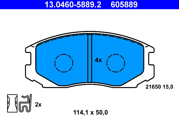 Brake Pad Set, disc brake (Front axle)  Art. 13046058892