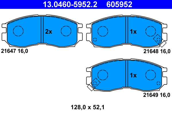 Brake Pad Set, disc brake (Front axle)  Art. 13046059522