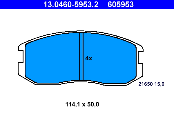 Brake Pad Set, disc brake (Front axle)  Art. 13046059532