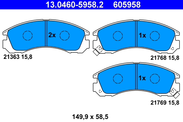 Brake Pad Set, disc brake (Front axle)  Art. 13046059582