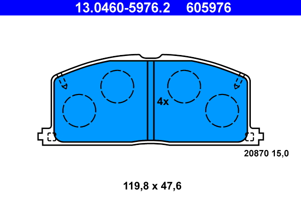 Brake Pad Set, disc brake (Front axle)  Art. 13046059762