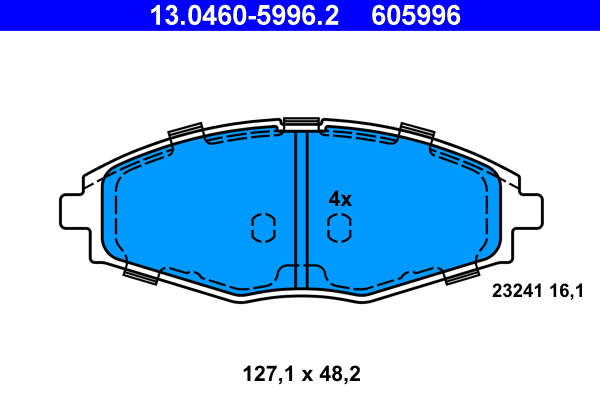 Brake Pad Set, disc brake (Front axle)  Art. 13046059962