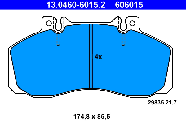 Brake Pad Set, disc brake (Front axle)  Art. 13046060152