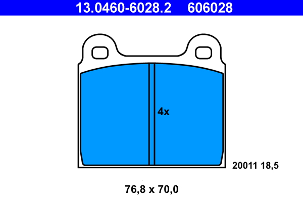 Brake Pad Set, disc brake (Front axle)  Art. 13046060282