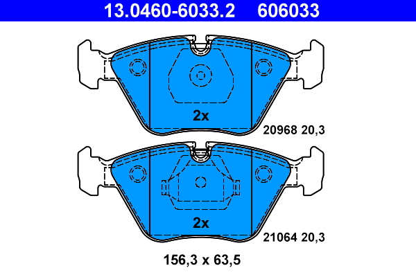 Brake Pad Set, disc brake (Front axle)  Art. 13046060332