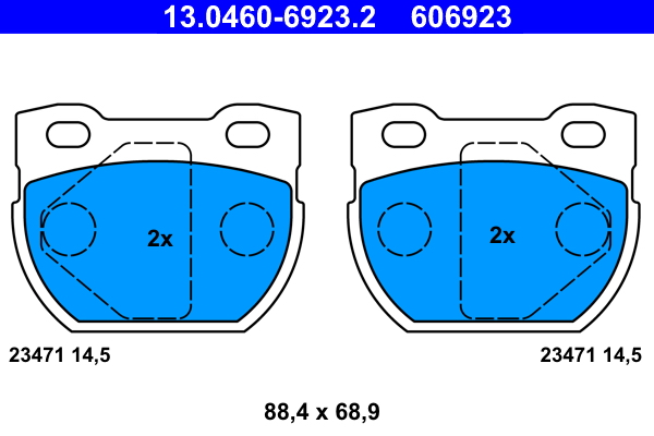 Brake Pad Set, disc brake (Rear axle)  Art. 13046069232