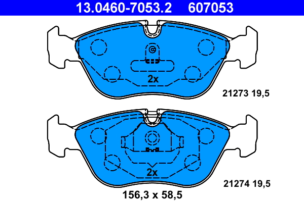 Brake Pad Set, disc brake (Front axle)  Art. 13046070532